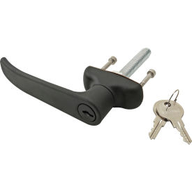 10, 15 Series Black L-handle With Lock Counterclockwise