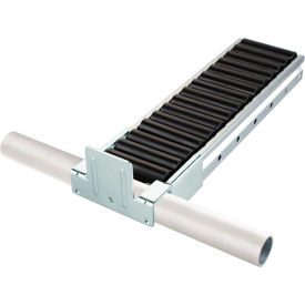 10, 25 Pipe Series Track Mount Tab Stop (85mm) Steel, Bright Zinc