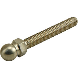Fractional Swivel Foot Threaded Stem: 3/8-16 X 2.500", Stainless Steel