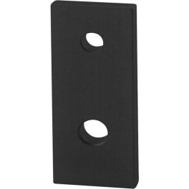 10, 15 Series Straight Transition Flat Plate with 2 Hole, Black