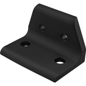 25, 40 Series 4 Hole Wide Transition Inside Corner Bracket, Black