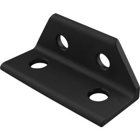 10, 15 Series Lite Wide Transition Inside Corner Bracket with 4 Hole, Black