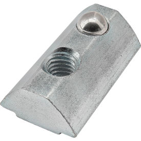 15 & 40 Series M5 Self Aligning Roll in T Nut with Ball Spring, Zinc Finish
