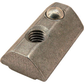 15 & 40 Series M5 Self Aligning Roll in T Nut with Ball Spring, Stainless Steel Finish