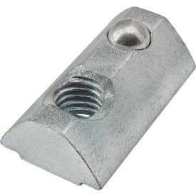 15 & 40 Series M6 Self Aligning Roll in T Nut with Ball Spring, Zinc Finish