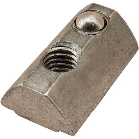 15 & 40 Series M6 Self Aligning Roll in T Nut with Ball Spring, Stainless Steel Finish