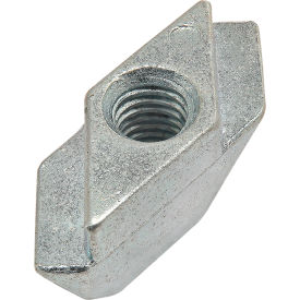 15 & 40 Series Rhombus Nut, M5, Slot 8, Die-Cast Zinc, Bright