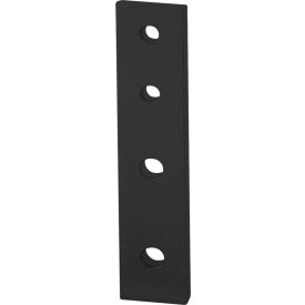 10, 15 Series Straight Transition Flat Plat with 4 Hole, Black