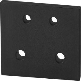 10, 15 Series Rectangular Transition Flat Plate with 4 Hole, Black