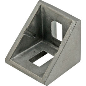 10 & 25 Series 2 Hole Slotted Inside Corner Bracket with Dual Support