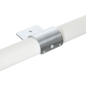 Fractional Metric Pipe Series Clamp for Lateral Panel, Silver