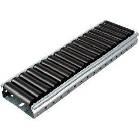 Fractional Metric Pipe Series 8' Steel Roller Track (ESD), Gray Rail/Black Wheels