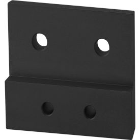 10, 15 Series Rectangular Transition Flat Plate Flush Offset 4 Hole, Black