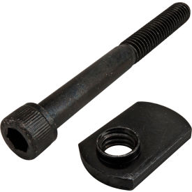 Bolt Assembly 5/16-18 x 3.000", SHCS and Slide-In Economy T-Nut, Offset Thread, Black