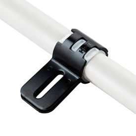 Flat Clamp Hinge Set, Black