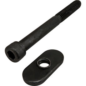 1/4-20 x 2.500 Socket Head Cap Screw & Slide-In Economy T-Nut, Black Zinc