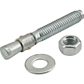 Fractional Series 3/8" X 2 3/4" Wedge Floor Anchor W/ Hex Nut And Washer