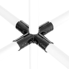 5 Way Cross Joint Set, Steel, Black