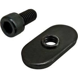 10-32 x .375 Socket Head Cap Screw & Slide-In Economy T-Nut, Black Zinc