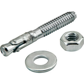 Fractional Series 1/4" X 1 3/4" Wedge Floor Anchor W/ Hex Nut And Washer