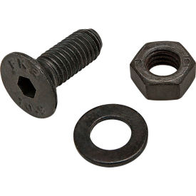 M5 x 14mm FHSCS with Washer & Hex Nut, Black Zinc