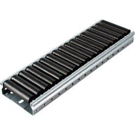 4 Meter Steel Roller Track (ESD) 85mm Width, Gray Rail / Black Wheels