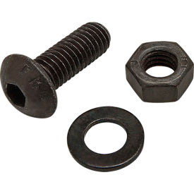 M5 x 14mm BHSCS with Washer & Hex Nut, Black Zinc