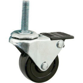 3" Swivel Caster W/ 3/8-16 Stem W/ Brake