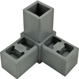 Quick Frame Series 3 Way Corner Connector, Gray