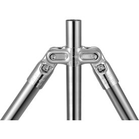 Double Pivot Joint Set Steel Chrome Plated, Silver
