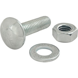 Metric Series Bolt Assembly M8 x 30 mm T-Slot Stud with Washer & Hex Nut, Bright Zinc