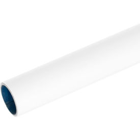 8' PE Coated Steel Pipe, 2mm Thick, White