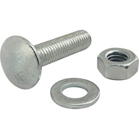 Metric Series Bolt Assembly M8 x 35 mm T-Slot Stud with Washer & Hex Nut, Bright Zinc