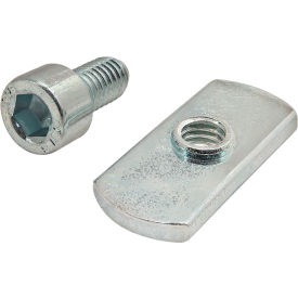 M6 x 12.00mm Socket Head Cap Screw with Slide-In Economy T-Nut, Zinc