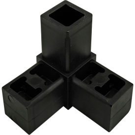 Quick Frame Series 3 Way Corner Connector, Black