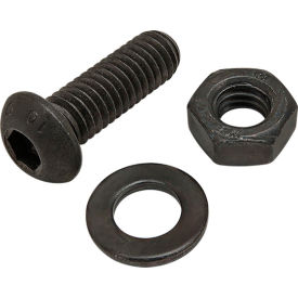 M6 x 18mm Black BHSCS with Washer & Hex Nut, Zinc