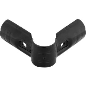 Flex pipe Outer Corner Joint, Steel, Black