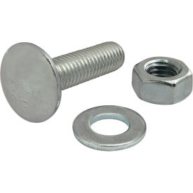 Bolt Assembly M8 x 30mm Economy T-Slot Stud with Washer & Hex Nut, Bright Zinc