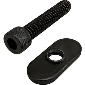 Bolt Assembly: 1/4-20 X 1.250" Shcs And Slide-In Economy T-Nut - Thread, Black Zinc