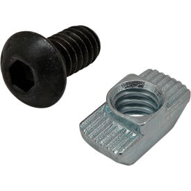 Bolt Assembly 1/4-20 x .500" with Standard Drop-In T-Nut, Bright