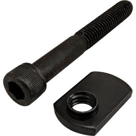 Bolt Assembly 5/16-18 x 2.250", SHCS and Slide-In Economy T-Nut, Offset Thread, Black