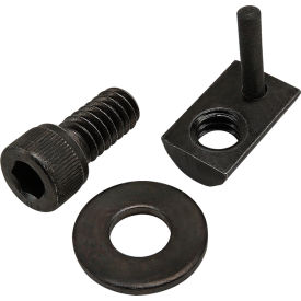 1/4-20 x 1/2" SHCS with Washer & Roll-In T-Nut with Flex Handle, Black Zinc