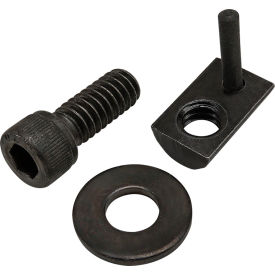 1/4-20 x 5/8" SHCS with Washer & Roll-In T-Nut with Flex Handle, Black Zinc