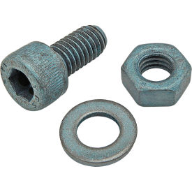 M6 x 12mm SHCS with Washer & Hex Nut, Blue Zinc