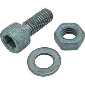 M6 x 16mm SHCS with Washer & Hex Nut, Blue Zinc