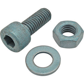 M8 x 20mm SHCS with Washer & Hex Nut, Blue Zinc