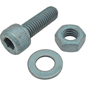 M8 x 25mm SHCS with Washer & Hex Nut, Blue Zinc