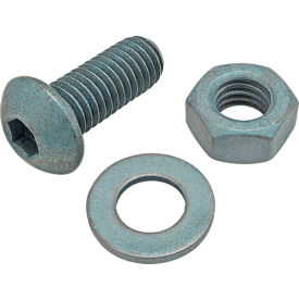 M8 x 20mm BHSCS with Washer & Hex Nut, Blue Zinc