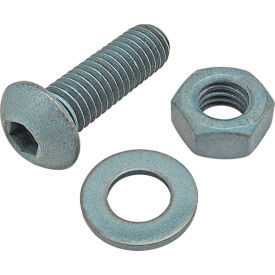 M8 x 25mm BHSCS with Washer & Hex Nut, Blue Zinc
