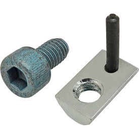 M6 x 10mm Blue SHCS & Roll-In T-Nut with Flex Handle, Bright Zinc